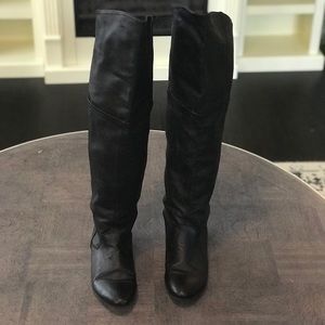 Chinese laundry black over the knee boots